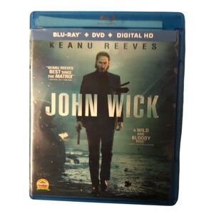 John Wick Blu-ray + DVD + Digital HD Action Thriller Movie‎ Keanu Reeves
